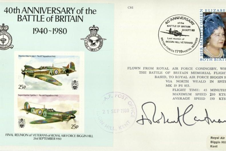 Battle of Britain 40th Anniversary cover Sgd Robert Runcie