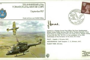 Army Air Corps Cover Signed Pilot J Browne