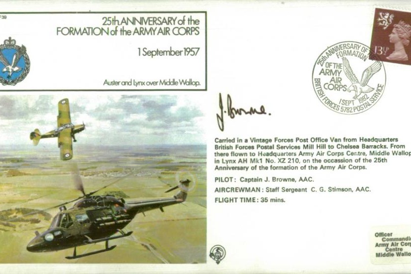  Army Air Corps Cover Signed Pilot J Browne