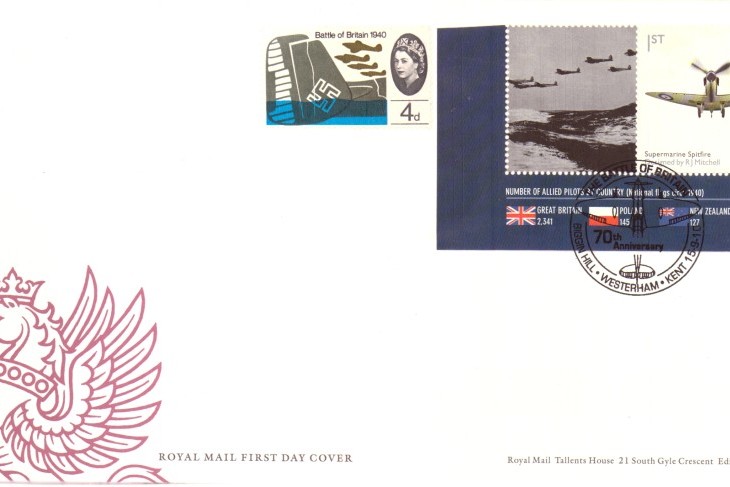 Spitfire Cover FDC 15 9 2010