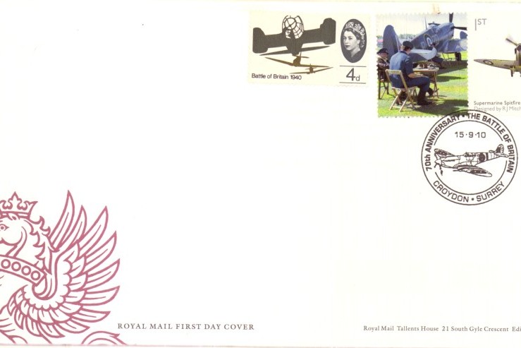 Spitfire Cover FDC 15 9 2010
