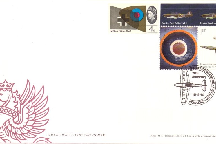 Spitfire Cover FDC 15 9 2010