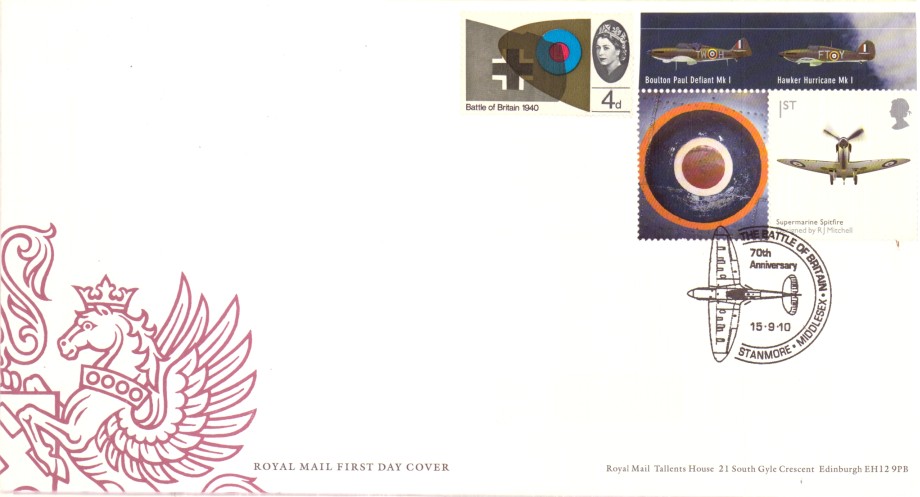 Spitfire Cover FDC 15 9 2010