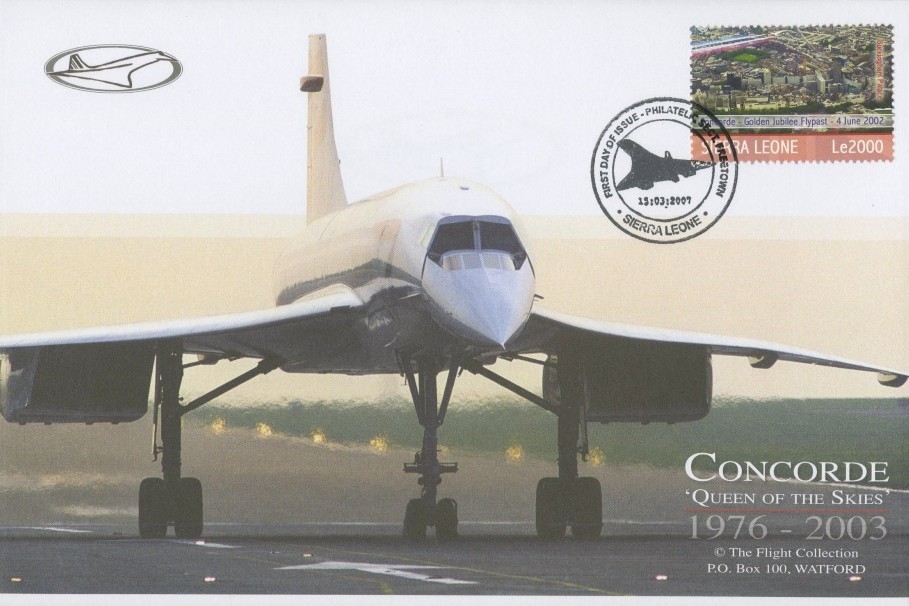 Concorde Sierra Leone FDC 15.3.2007