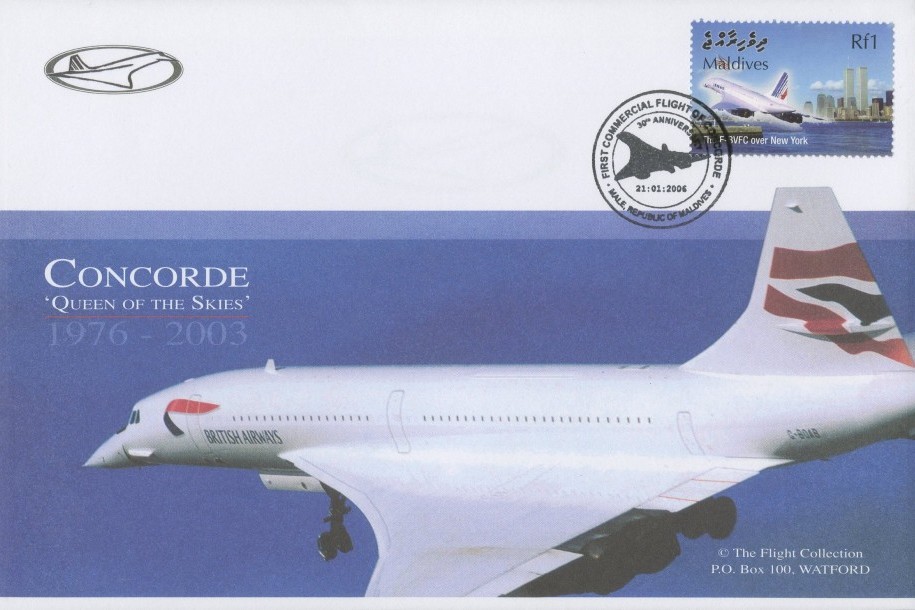 Concorde Maldives FDC 21.1.2006