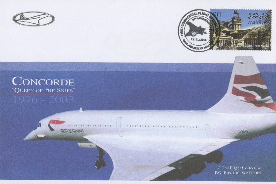 Concorde Maldives FDC 21.1.2006
