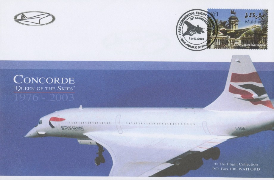 Concorde Maldives FDC 21.1.2006