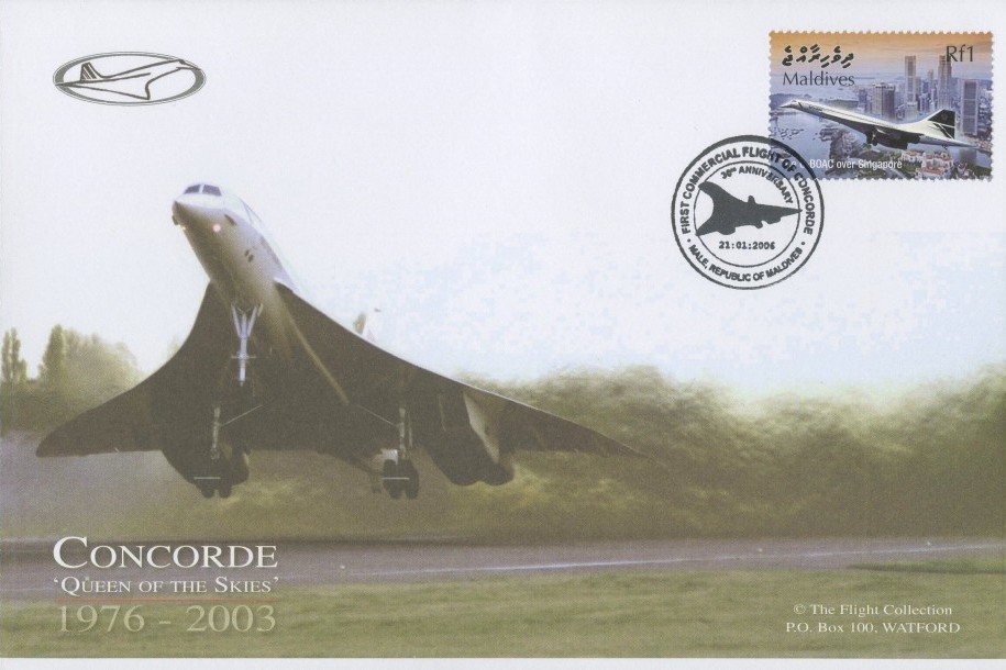 Concorde Maldives FDC 21.1.2006