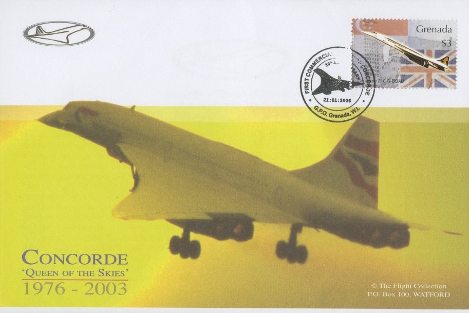 Concorde Grenada FDC 21.1.2006