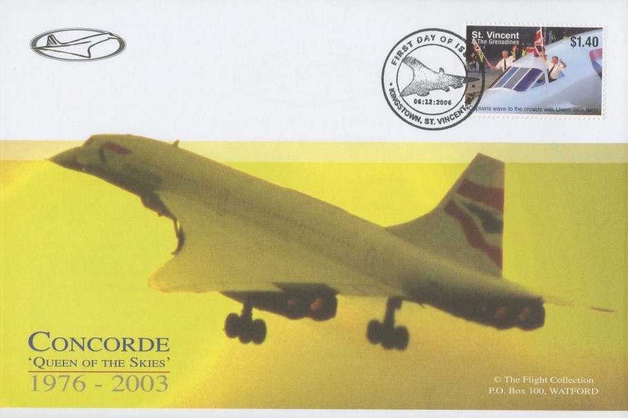 Concorde St Vincent FDC 6.12.2006