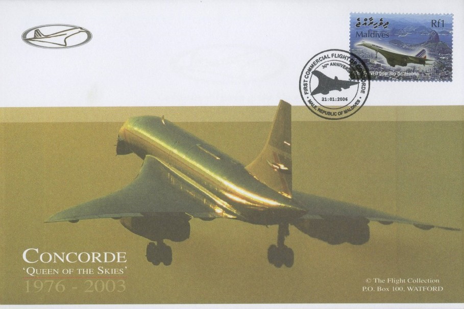 Concorde Maldives FDC 21.1.2006