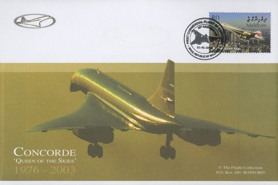 Concorde Maldives FDC 21.1.2006