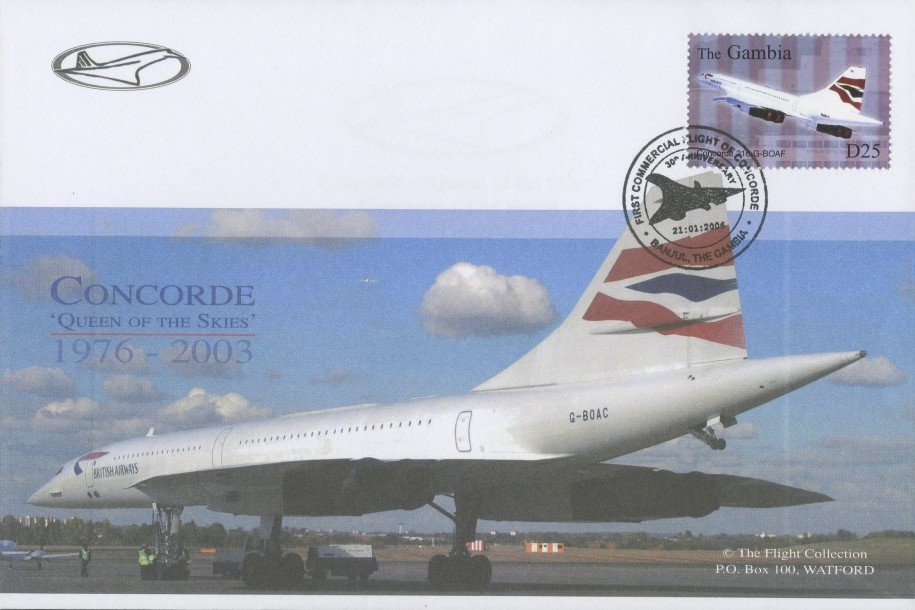 Concorde Gambia FDC 21.1.2006