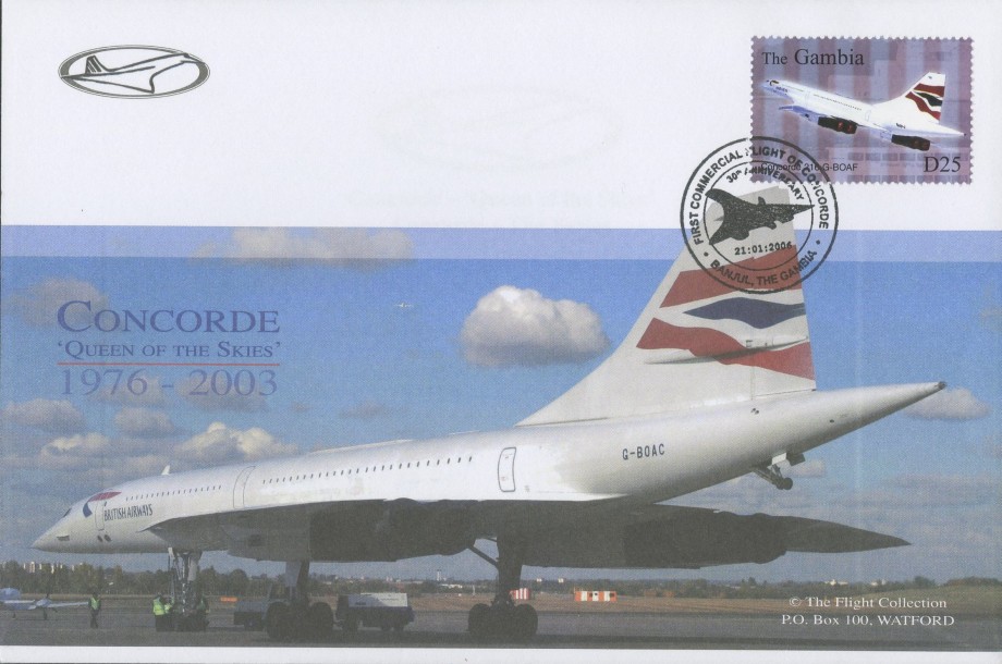Concorde Gambia FDC 21.1.2006