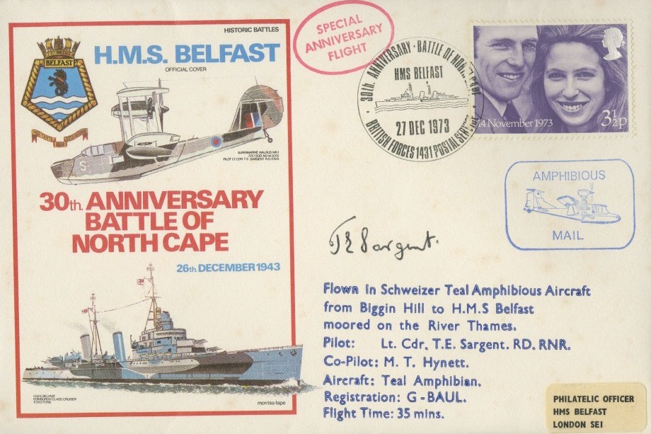 Supermarine Walrus cover Sgd T E Sargent