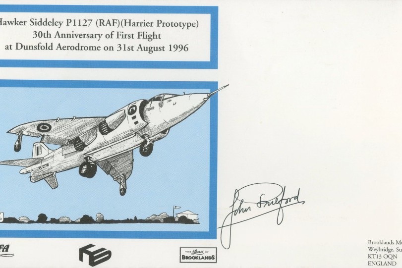 Hawker Siddeley P1127 Harrier cover Unknown sig