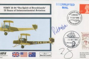 Vickers Vimy cover Sgd P McMillan and anr