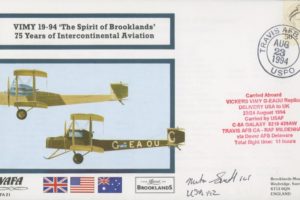 Vickers Vimy cover Unknown sig
