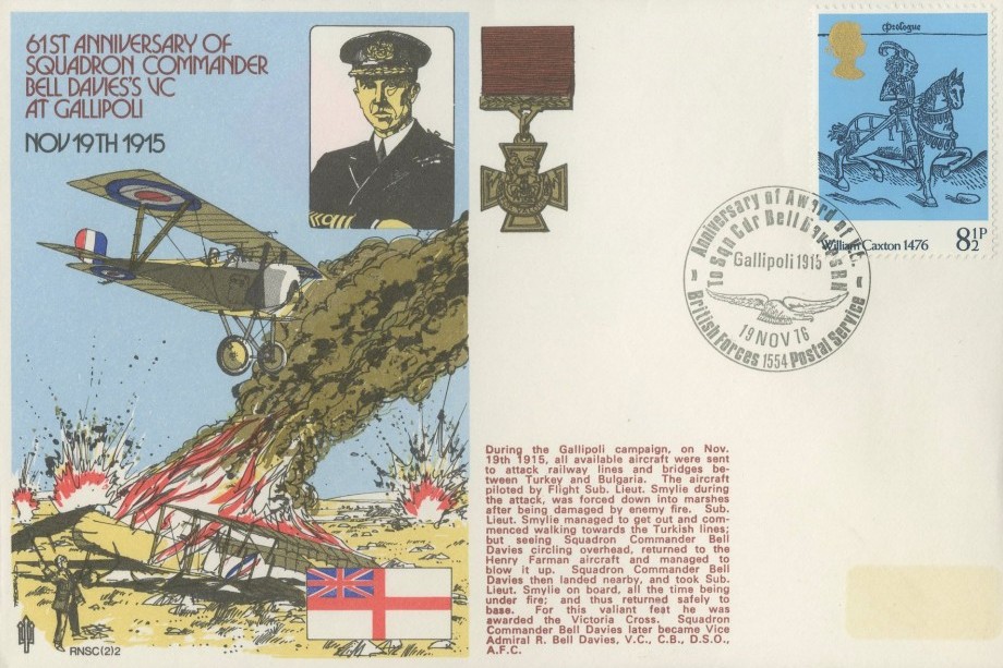 Squadron Commander Bell Davies VC at Gallipoli cover