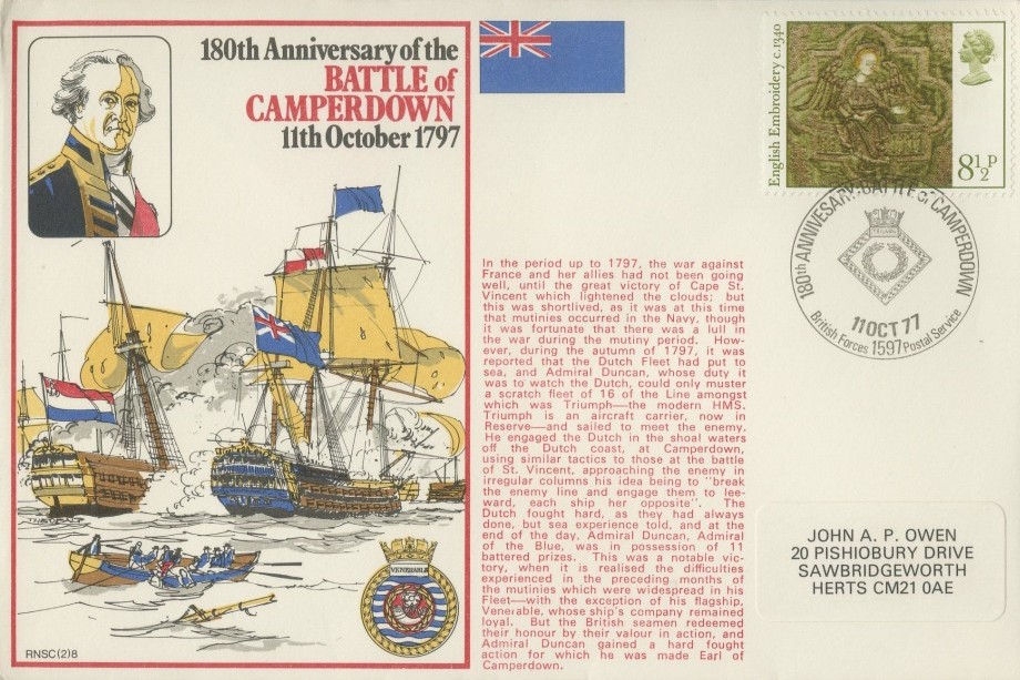 Battle of Camperdown 1797 cover