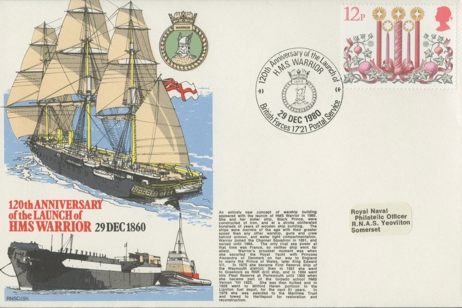 Launch of HMS Warrior cover