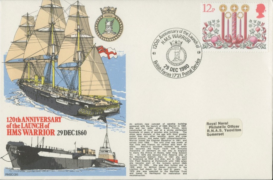 Launch of HMS Warrior cover