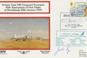Vickers Type 950 Vanguard Prototype[ cover Sgd Test Pilot Jock Bryce