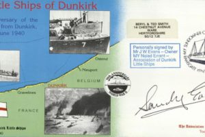 Dunkirk Little Ships cover Sgd J W Evans