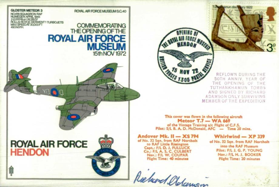 RAF Museum cover Sgd R Adamson