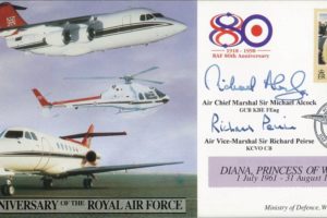 80th Anniversary of the RAF cover Sgd Alcock and Peirse