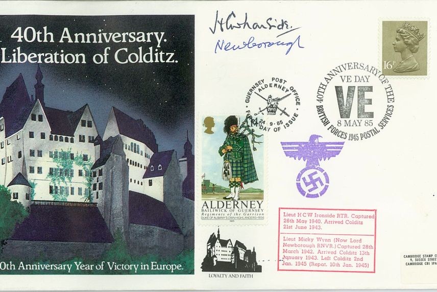 Colditz Cover Signed H Ironside And Lord Newborough