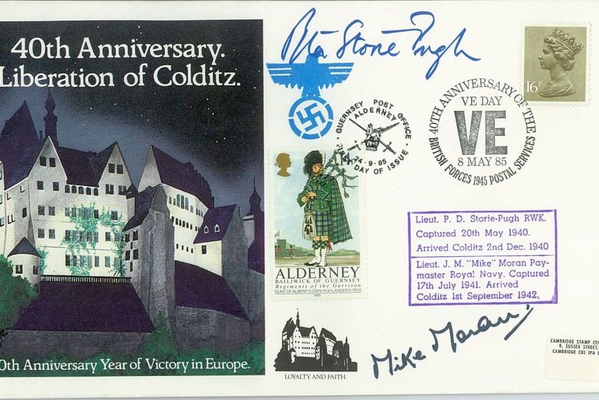 Colditz Cover Signed P D Storie-Pugh And J M Mike Moran