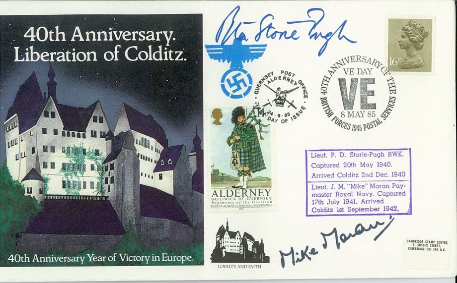 Colditz Cover Signed P D Storie-Pugh And J M Mike Moran