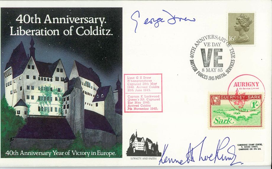 Colditz Cover Signed G S Drew And K Lockwood