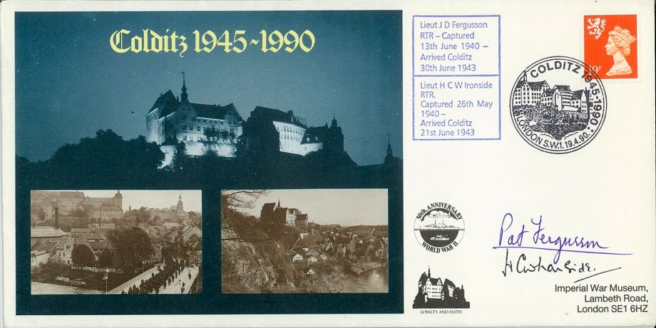 Colditz Cover Signed H Ironside And J Fergusson