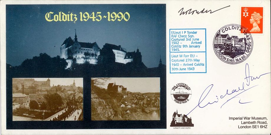 Colditz Cover Signed M Farr And I Tonder