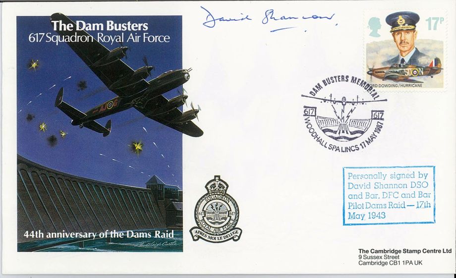 Dambusters 617 Squadron Cover Signed David Shannon Dams Raid