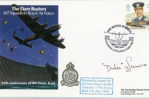 Dambusters 617 Squadron Cover Signed Duke Munro