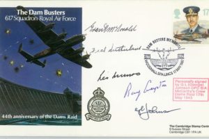 Dambusters 617 Squadron Cover Signed 5 Dambusters