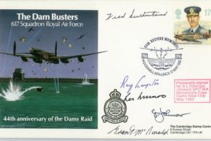 Dambusters 617 Squadron Cover Signed 5 Dambusters