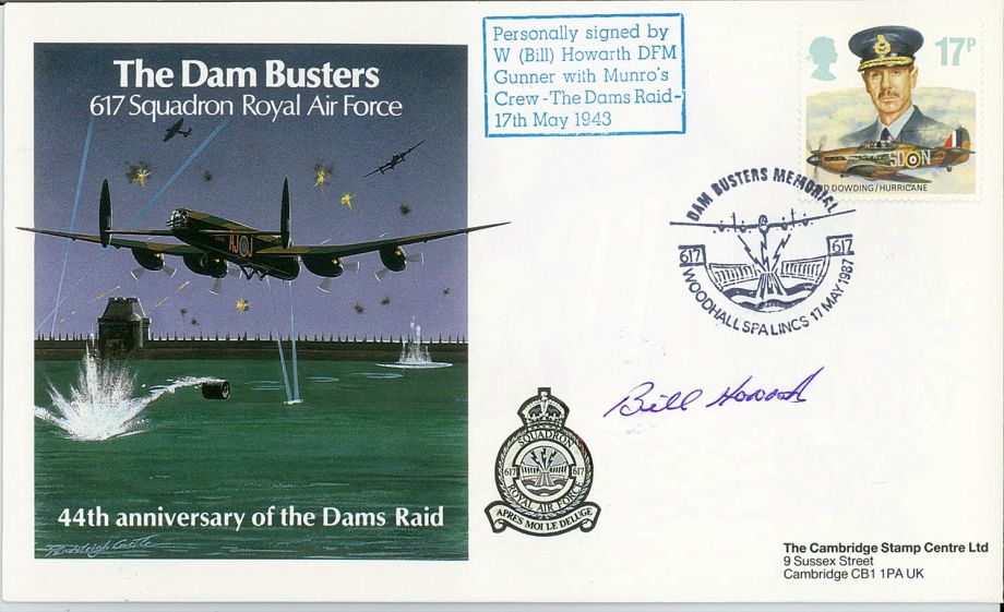 Dambusters 617 Squadron Cover Signed Bill Howarth Dams Raid