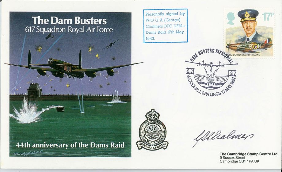 Dambusters 617 Squadron Cover Signed Gill Chalmers Dams Raid