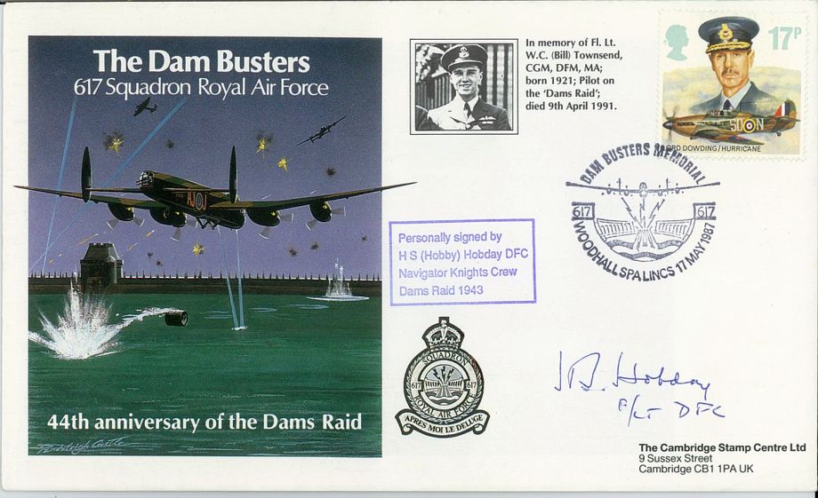 Dambusters 617 Squadron Cover Signed Hobby Hobday Dams Raid