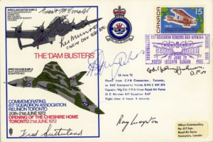 Dambusters 617 Squadron Cover Signed 5 Dambusters