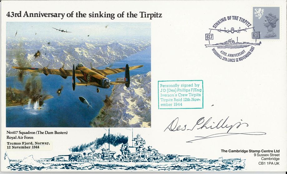 Operation Catechism Cover Tirpitz Signed Des Phillips