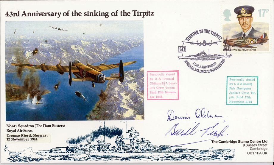 Operation Catechism Cover Tirpitz Signed A Oldham And C Fish