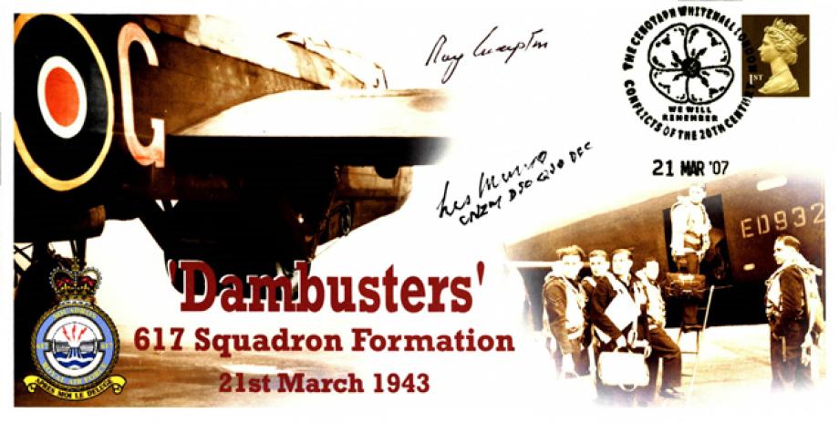 Dambusters 617 Squadron Cover Signed 2 Dambusters