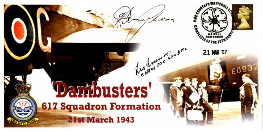 Dambusters 617 Squadron Cover Signed Les Munro