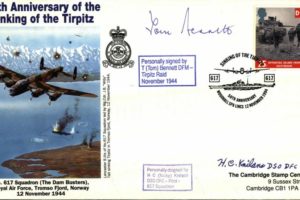 Dambusters 617 Squadron Cover Signed Bennett and Knilans Tirpitz