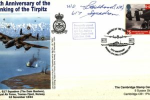 Dambusters 617 Squadron Cover Signed Loftus Hebbard Tirpitz